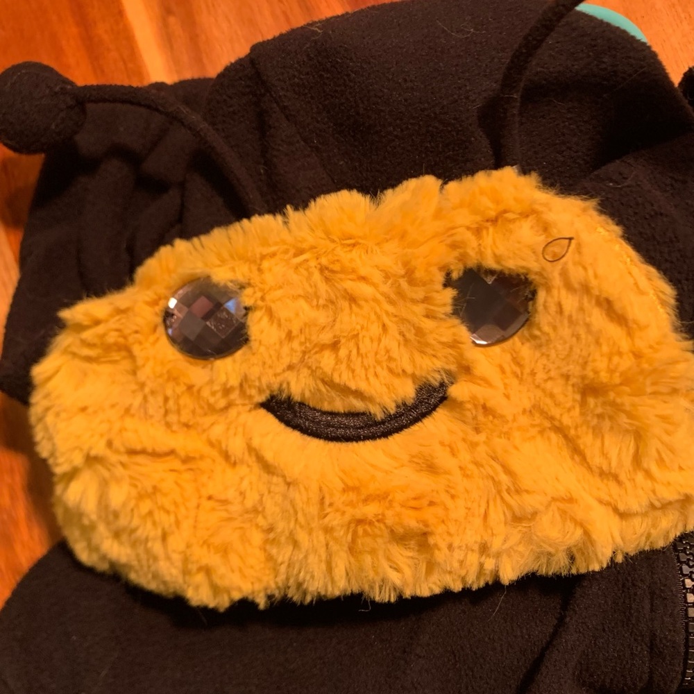 Xhilaration Bumble Bee One Piece Hooded Pajamas XL